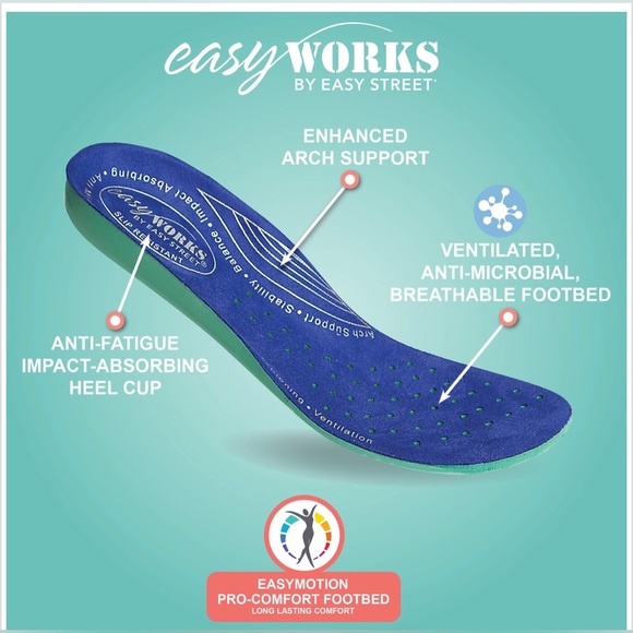 Easy Works by Easy Street lyndee multidog patent nonslip non-marking shoes sz10 - Picture 7 of 9